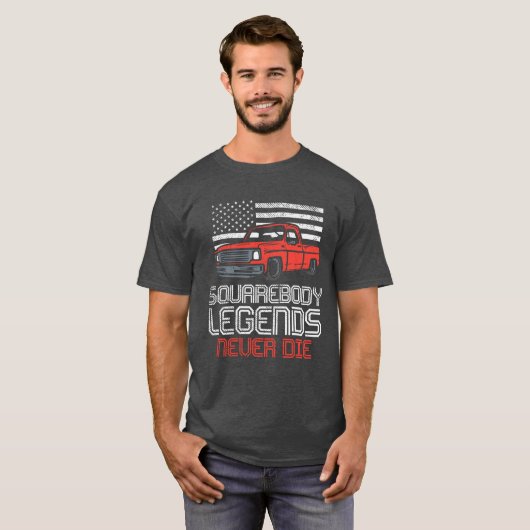 Square Body Leges Die LKW-Niedlichen Vater nie T-Shirt (Vorne ganz)