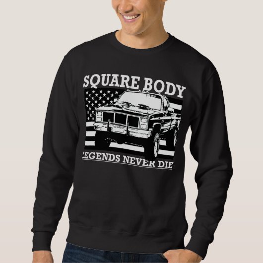 Square Body Truck Hoodie Squarebody Sweatshirt (Vorderseite)