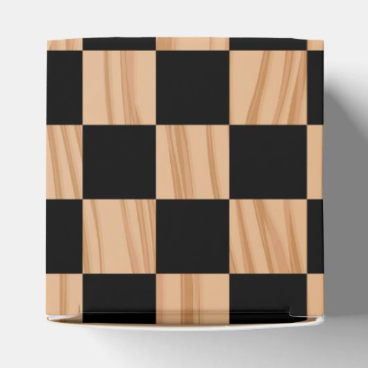 Square Box Checkers Classic Favor Boxes Geschenkschachtel (Oben)