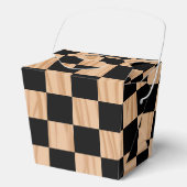 Square Box Checkers Take Out Favor Boxes Geschenkschachtel (Vorderseite)
