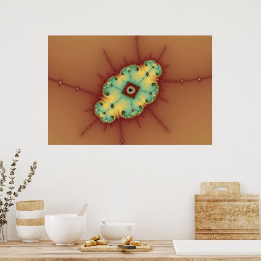 Square Brain - Fraktal Poster (Küche)