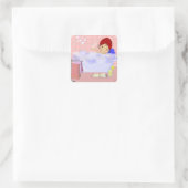 Square Bubble Bath Stickers (Tasche)