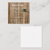 Square Business Card - Bamboo - HAMbyWG Quadratische Visitenkarte (Vorne/Hinten)