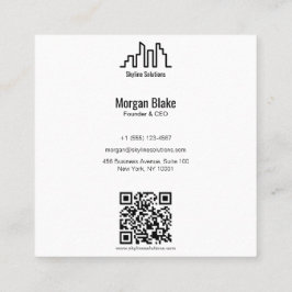 Square Business Card mit Minimalistischem Design Quadratische Visitenkarte