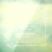 Square Business Openings Stunden Sign Window Fensteraufkleber (Blatt 3)