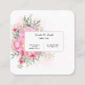 Square Calling Card Telefonnummerkarte (Vorderseite)