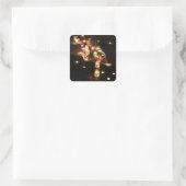 Square Candlelight Mood Sticker - Anpassbar (Tasche)