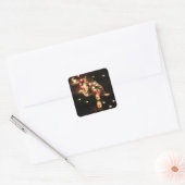 Square Candlelight Mood Sticker - Anpassbar (Umschlag)
