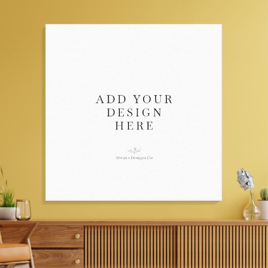 Square Canvas Printing Leinwanddruck (Insitu (Wohnzimmer))