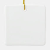 Square Ceramic Ornament (Vorderseite)