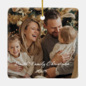 Square Ceramic Ornament (Rückseite)