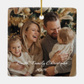 Square Ceramic Ornament (Rückseite)