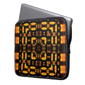 Square Chain Golden Connection Art Notebook Laptopschutzhülle (Vorderseite Links)