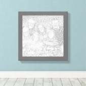 Square Charcoole Border Foto Leinwanddruck (Insitu (Holzboden))