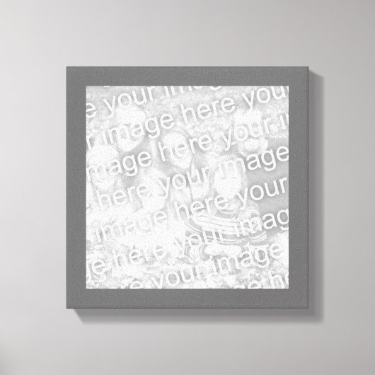 Square Charcoole Border Foto Leinwanddruck (Vorderseite)