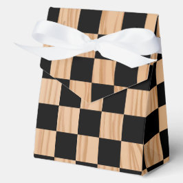 Square Checkers Design Tent Favor Boxes for Celebr Geschenkschachtel