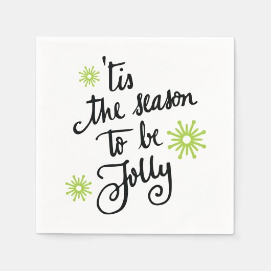 Square Cocktail Napf Template Standard Cocktail Serviette (Vorderseite)