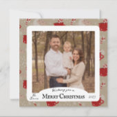 Square Cocoa Weihnachtskarte Feiertagskarte