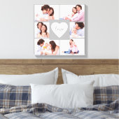 Square Collage Custom-Foto Leinwanddruck (Insitu (Schlafzimmer))