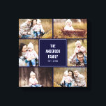 Square Collage Custom Foto Wrapped Canvas Leinwanddruck<br><div class="desc">Personalisieren Sie diese Leinwand mit Ihren Hochzeitsfeiern Fotos,  um eine Wandkunst zu schaffen,  um für immer Schatz zu schaffen. Hintergrundfarbe kann online angepasst werden (in jeder Farbe!</div>