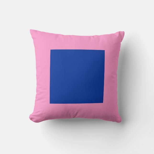 Square Colors - Navy and Pink Kissen (Vorderseite)