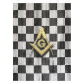 Square Compass und Schachbretts Tischdecke (Vorderseite)