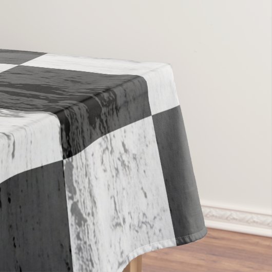 Square Compass und Schachbretts Tischdecke (Beispiel)