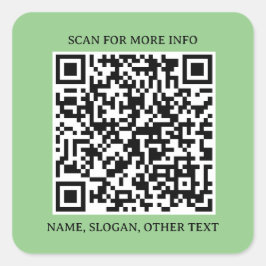 Square Connect: QR-Code-Aufkleber für Unternehmen Quadratischer Aufkleber