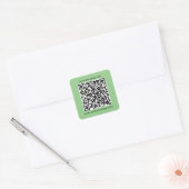Square Connect: QR-Code-Aufkleber für Unternehmen Quadratischer Aufkleber (Umschlag)