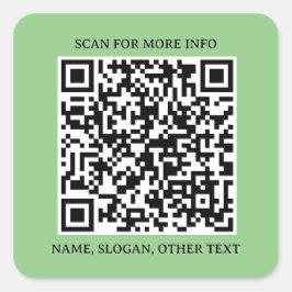 Square Connect: QR-Code-Aufkleber für Unternehmen Quadratischer Aufkleber