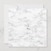 Square Copper Geometric Eucalyptus Marble Wedding Einladung (Rückseite)