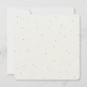 Square Cream Snowberry+Eucalyptus Wreath Wedding Einladung (Rückseite)