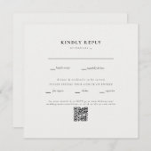 Square Cream Wedding QR Code II UAWG (Vorne/Hinten)