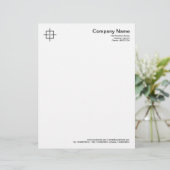 Square Crosshairs - Black Briefbogen (Stehend Vorderseite)