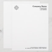 Square Crosshairs - Black Briefbogen (Vorne/Hinten)