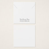Square Custom Necklklack Display Card (Vorne & Hinten)