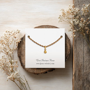 Square Custom Necklklack Display Card