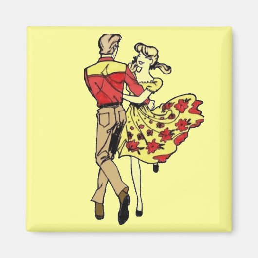Square Dance Couple Magnet (Vorne)