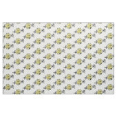 Square Dance Couple Yellow Karo Dance Music Stoff (Fat Quarter (45,7 x 55,9 cm))