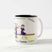 Square Dance Couple Zweifarbige Tasse (VorderseiteRechts)