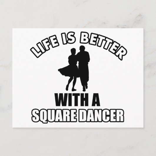 Square Dance Designs Postkarte (Vorderseite)