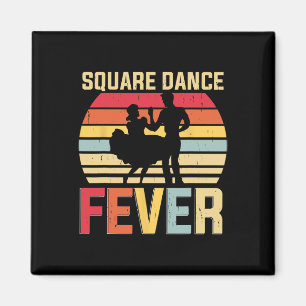 Square Dance Fieber Cowboy Country Music Square Da Magnet