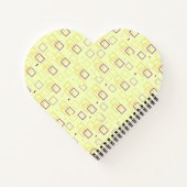 Square Dance Heart Shaped Notebook Notizblock (Rückseite)