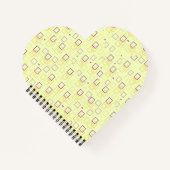 Square Dance Heart Shaped Notebook Notizblock (Vorderseite)