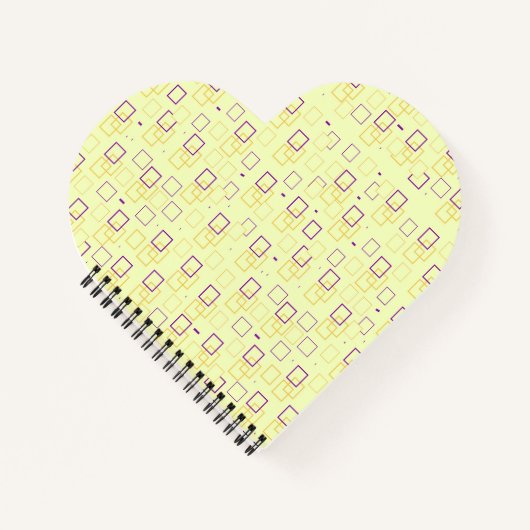 Square Dance Heart Shaped Notebook Notizblock (Vorderseite)