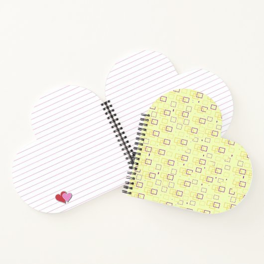 Square Dance Heart Shaped Notebook Notizblock (Innenseite)