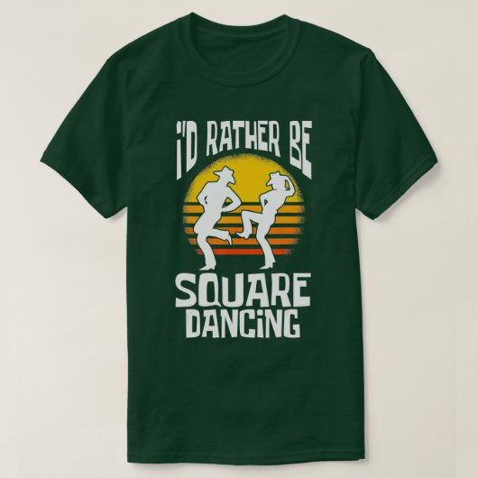 Square Dance Id statt Square Dancing T-Shirt (Design vorne)