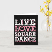 Square Dance Liebe Square Dancing Square Tanzvorfü Karte (Gelbe Blume)
