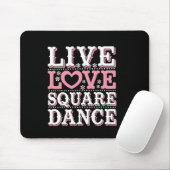 Square Dance Liebe Square Dancing Square Tanzvorfü Mousepad (Mit Mouse)