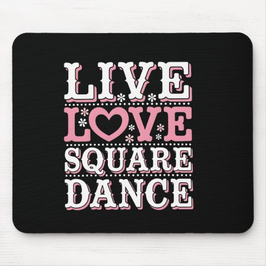 Square Dance Liebe Square Dancing Square Tanzvorfü Mousepad (Vorne)